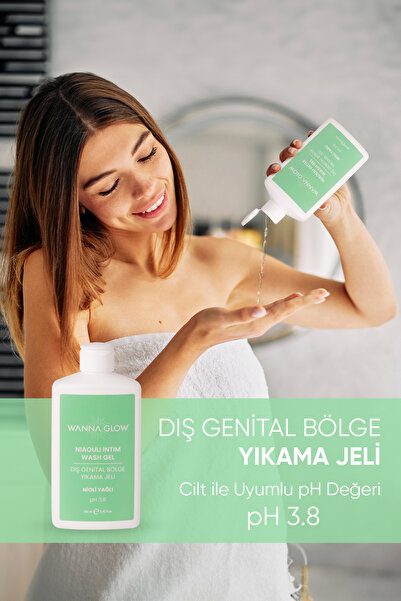 Wanna Glow Nioli Yağlı Ph 3.8 Genital Bölge İntim Yıkama Jeli 250 ml