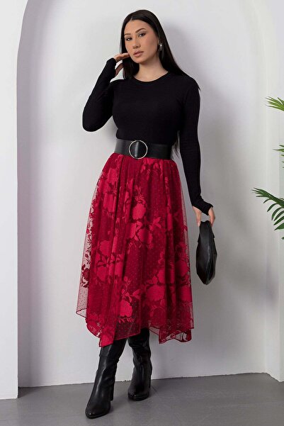 PULLIMM Пола с дантелена украса DKS1379