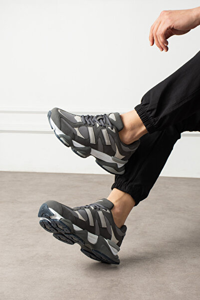 pasyone Unisex Füme Günlük Yüksek Taban Spor Ayakkabı