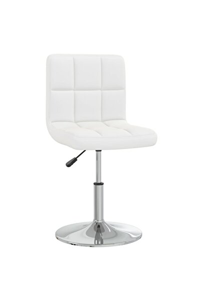 vidaxl Dining Chair White Faux Leather