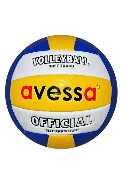 AVESSA Yumuşak Yapıda Fosforlu Plus Deri Voleybol Topu No:5 – Soft Touch Yüze...