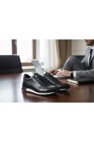 USLU STORE İç Dış Hakiki Deri Ortopedik Ultra Rahat Şık Erkek Ayakkabı