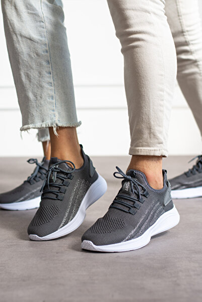 Lugshoes Füme Buz Unisex Yıkanabilir Rahat Hava Alabilen Kokusuz Triko Spor A...