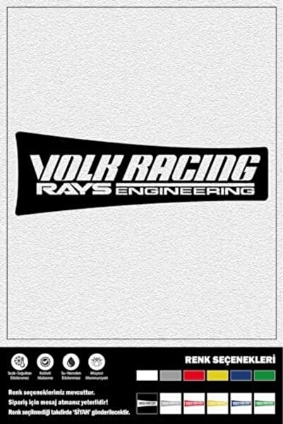 BRF ملصق BezSell RACING RAYS ENGINEERING مقاس 18 × 6 سم 1027645