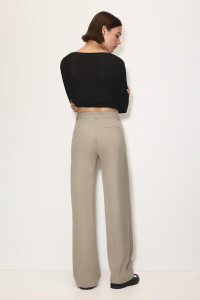 Pull & Bear Yüksek belli klasik pantolon