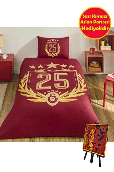 Taç Αδειοδοτημένο σετ παπλωματοθήκης Galatasaray 25th Championship για ένα άτ...