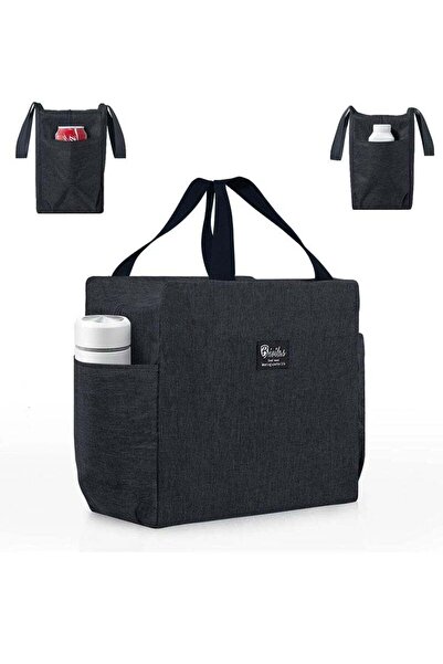 Yelajoy Insulated Lunch Bag with Dual Side Pockets,Thermal Lunch Tote Box Bag...