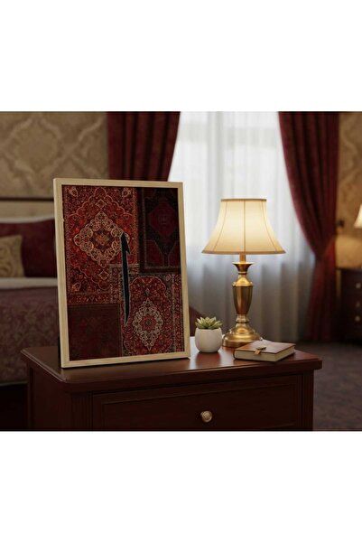 Markasız ucuz etnik desen tablo elif harfi 30x40