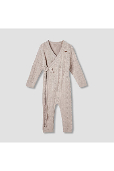 giggles جمبسوت محبوك بنمط كابل بأكمام طويلة