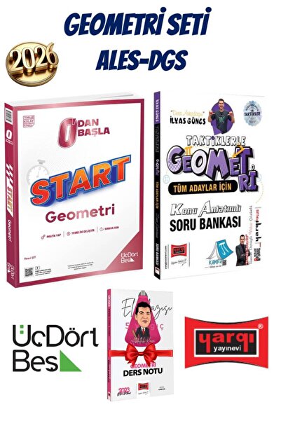 Üç Dört Beş Yayıncılık 2026 0'dan Başla Start Geometri+Taktiklerle Geometri K...