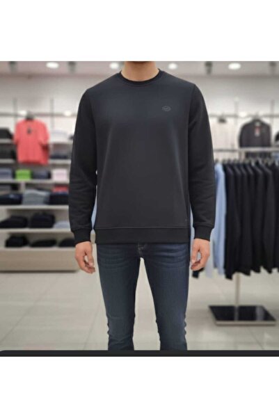 piermen erkek premium modal kumaş regular fit bisiklet yaka sweatshirt