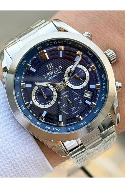 Reward Inner Dial Functions Active Steel Band 5 Atm 2 Years Warranty Men's Wristwatch Ft.Gl.M10.1