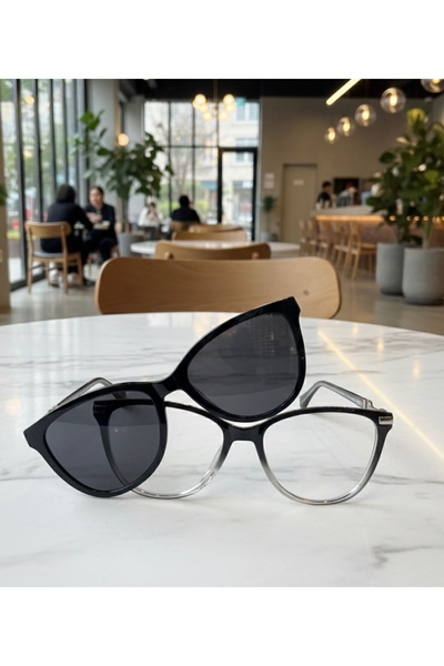 Olivier Philippe 2 in 1 Clip-On (Polarized Sunglasses Blue Light Protection Glasses Set)