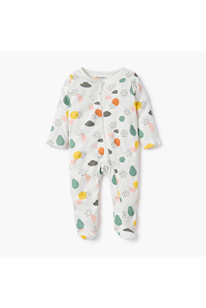 Juniors بدلة نوم مطبوع بسحاب إغلاق