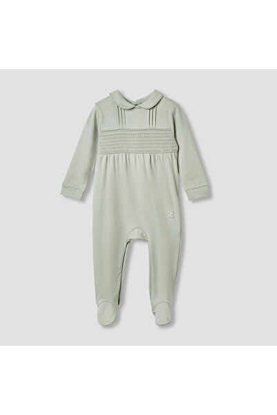 giggles بدلة نوم بأكمام طويلة وأقدام مغلقة بثنيات دقيقة