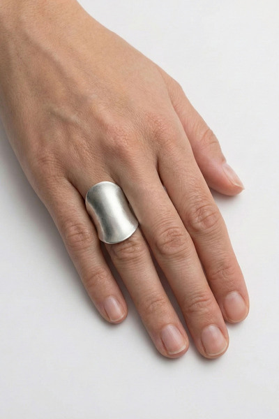 Clandestino Minimal Silver Ring Silver