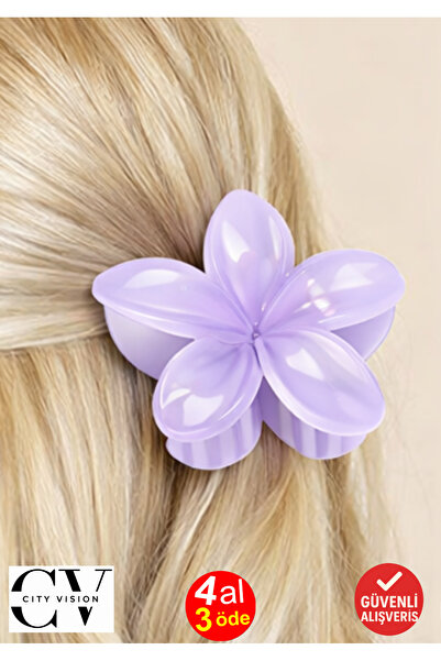 cityvision Lilac lotus hair clip 1 piece - 8 cm - ideal for henna gift engagement wedding