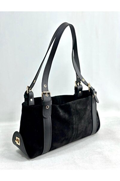 RAMAZAN YARDIMCI BAG COLLECTİON Suede Leather Handbag