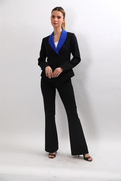 ÖNDER ÖZSOY سترة رجالية بقطع قماش مخيطة معاً بأزرار على الجهتين مع جيوب وبنطل...