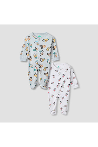 Disney Mickey Mouse and Friends Print Sleepsuit - Set of 2