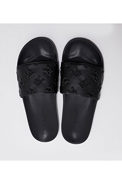 Tommy Hilfiger Monogram Embossed Pool Slides