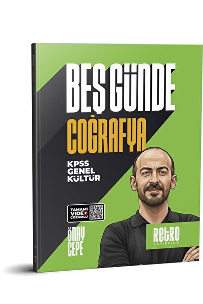 RETRO YAYINCILIK 2026 Model KPSS GENEL KÜLTÜR BEŞ GÜNDE COĞRAFYA KAMP KİTABI ...