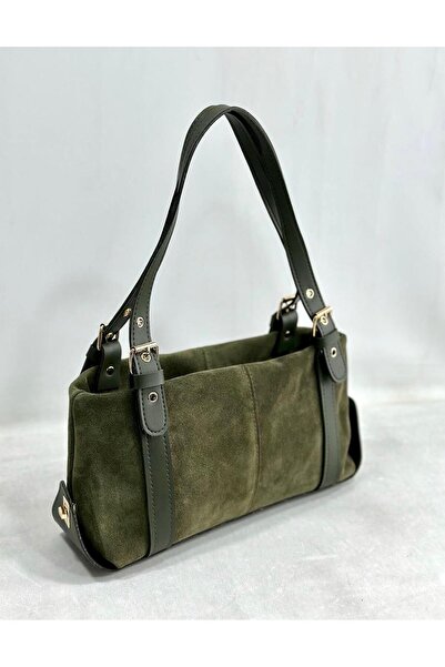 RAMAZAN YARDIMCI BAG COLLECTİON Suede Leather Handbag