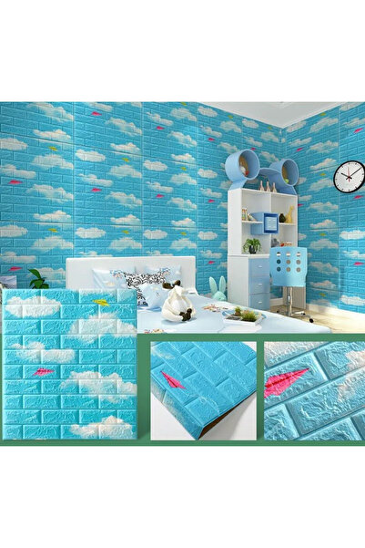 HORECA MARKET 3D Kendinden Yapışkanlı Duvar Paneli - 70x77cm - Ses ve Isı Yal...