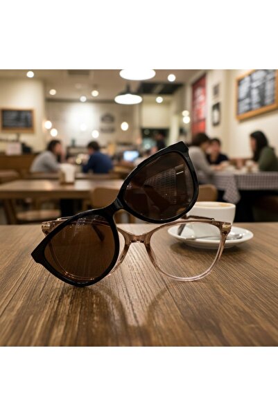 Olivier Philippe 2-in-1 Clip-On Polarized Sunglasses - Blue Light Protection Glasses Set