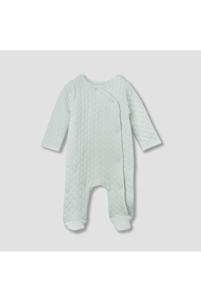 Juniors بدلة نوم من قماش الجاكار المزخرف بأكمام طويلة