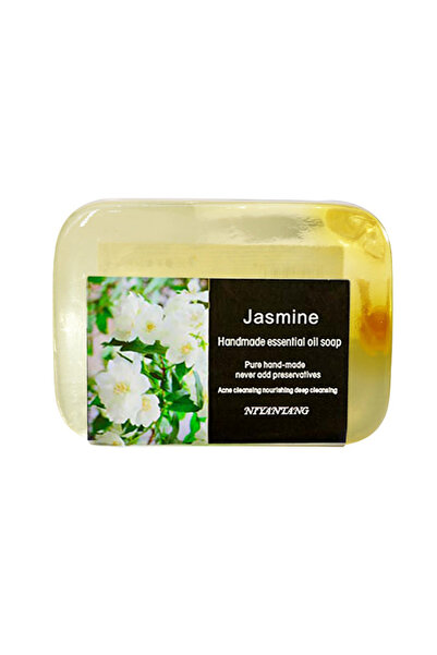 L&Wen Handmade Bar Soap, Essential Oil Soaps, Cold Process, Gentle Rich Lather for Body, Hand, 90g-Jasmine