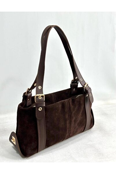 RAMAZAN YARDIMCI BAG COLLECTİON Suede Leather Handbag