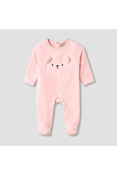 Juniors بيجامة نوم برقبة دائرية وأقدام مغلقة - بوليستر - أكمام طويلة