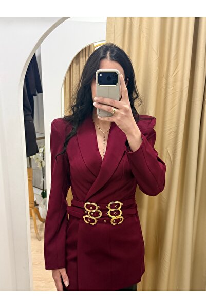 FASHION Üç kemerli balzer ceket