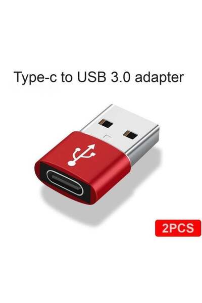 Generic 2-Piece Type-C to USB-A Converter OTG Adapter Set – USB 3.0 Technology, Supports Data Transfer Cha