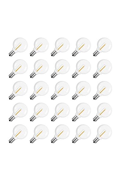 Generic G40 LED Replacement Bulbs, E12 Screw Base Shatterproof Globe Lights for Outdoor String Lighting, War