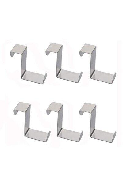 Bukela Hongming Over Door Hooks, 6 Pack Multi-Functional Stainless Steel for Home and Kitchen