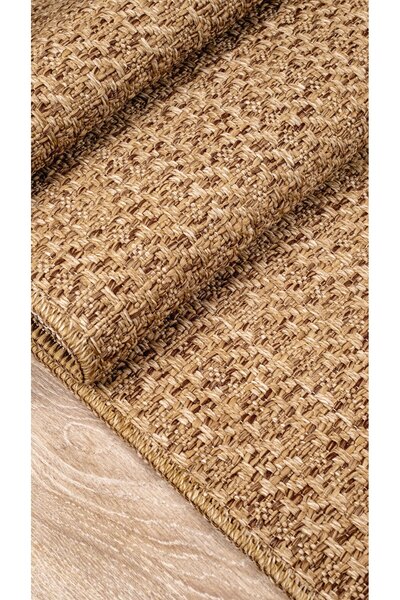 ANUTYA HOME Jüt Sisal Özel Ölçü Kaymaz Tabanlı Yıkanabilir İç ve Dış Mekan Ba...