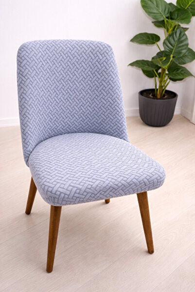 upmall A Kalite Mutfak Sandalye Kılıfı Büyük Oval Tuğla Desen Streç Lastikli ...