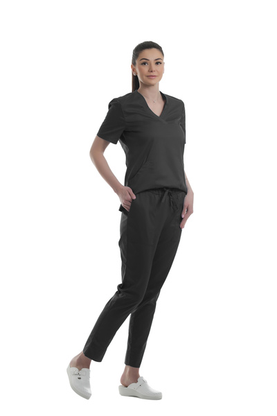 Carré Medical Uniforms Black Classic Carré Medical Suit