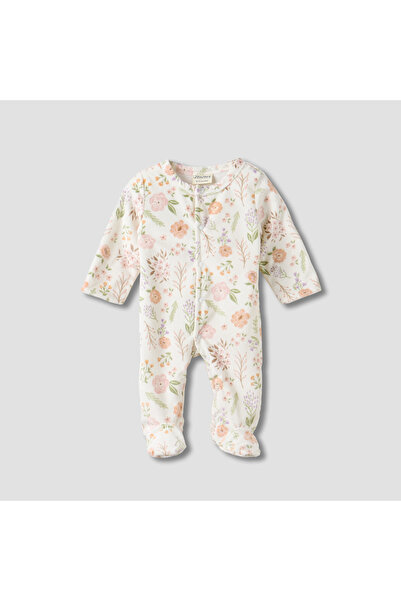 Juniors Floral Plush Sleepsuit with Long Sleeves