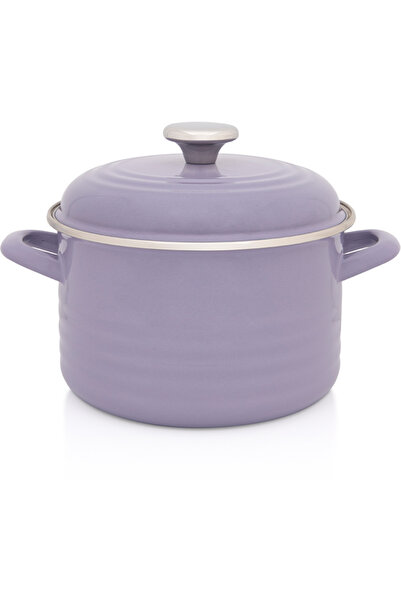 Metalac Oala 4l cu capac Standard Wave Lila Pastel Metalacemail/20cm/4l/lila ...