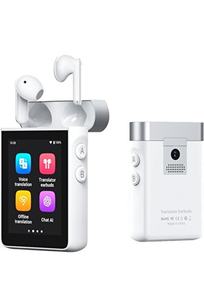 Wooask سماعات أذن A9S للترجمة - مترجم واي فاي مستقل يدعم 144 لغة عبر الإنترنت و16 لغة دون اتصال بالإنترنت