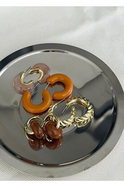 KİLİGİSTANBUL KAHVE SERİ 4'LÜ KÜPE SETİ