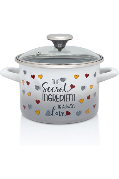 Metalac Pot 1.9l glass lid Secret Ingredient Metalacemail/16cm/1.9l