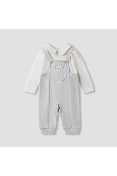 giggles بدلة نوم بياقة وأكمام طويلة