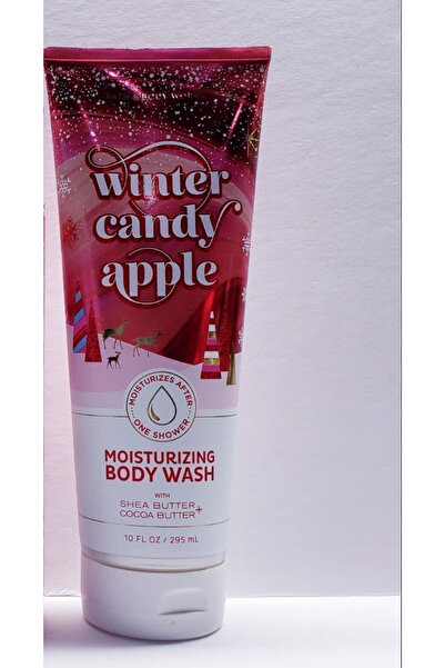 BBW جل استحمام مرطب للجسم برائحة التفاح الحلو الشتوي، 295 مل