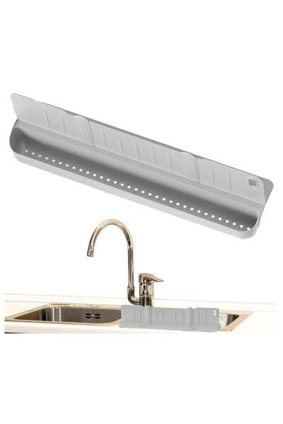 Generic واقي حوض المطبخ، واقي حوض بتصميم حاجز 2 في 1