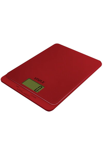 VIVAX Kitchen Scale KS-505R, Digital Display, 5 Kg, Glass, Red