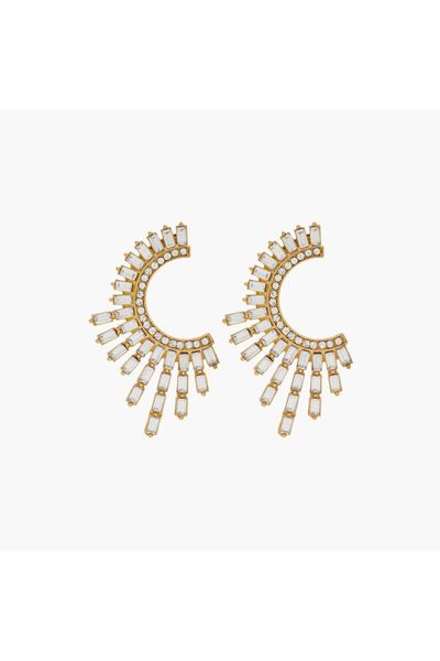 Lifestyle أقراط معصم مزينة بزخارف معدنية مع مشبك خلفي